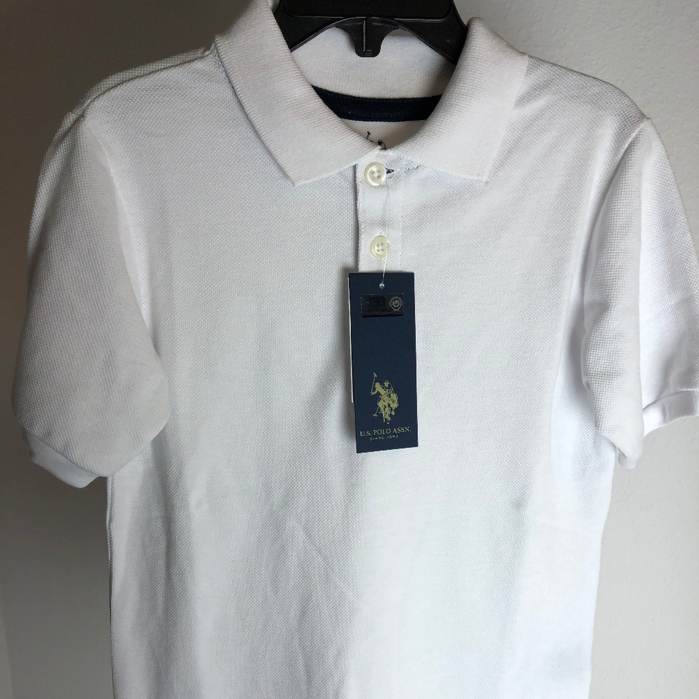 Brand New Short Sleeve Polo Shirt White (XL)